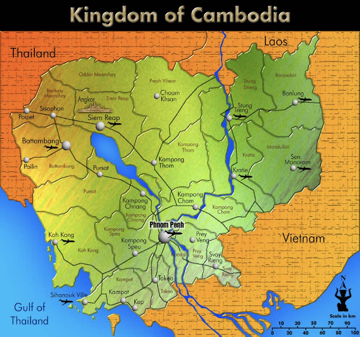 Map of the Kingdom of Cambodia